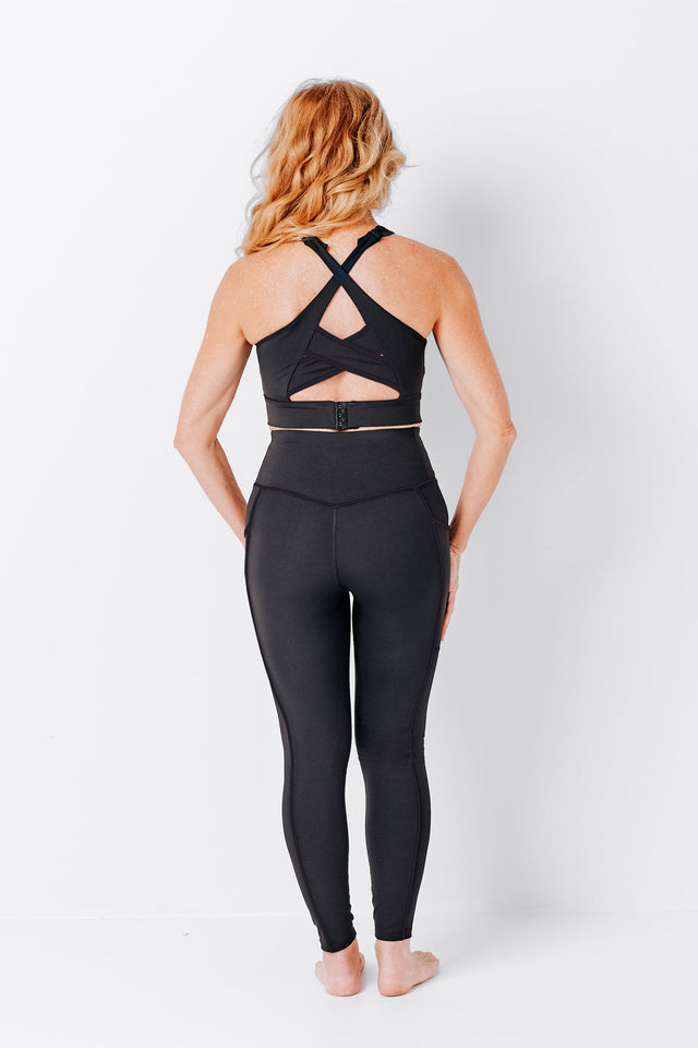 Black Leggings w/ Black Piping - SewSewYou