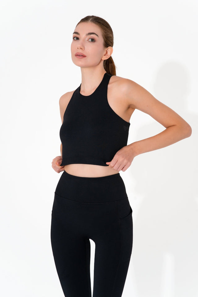 Black Sports Bra - SewSewYou