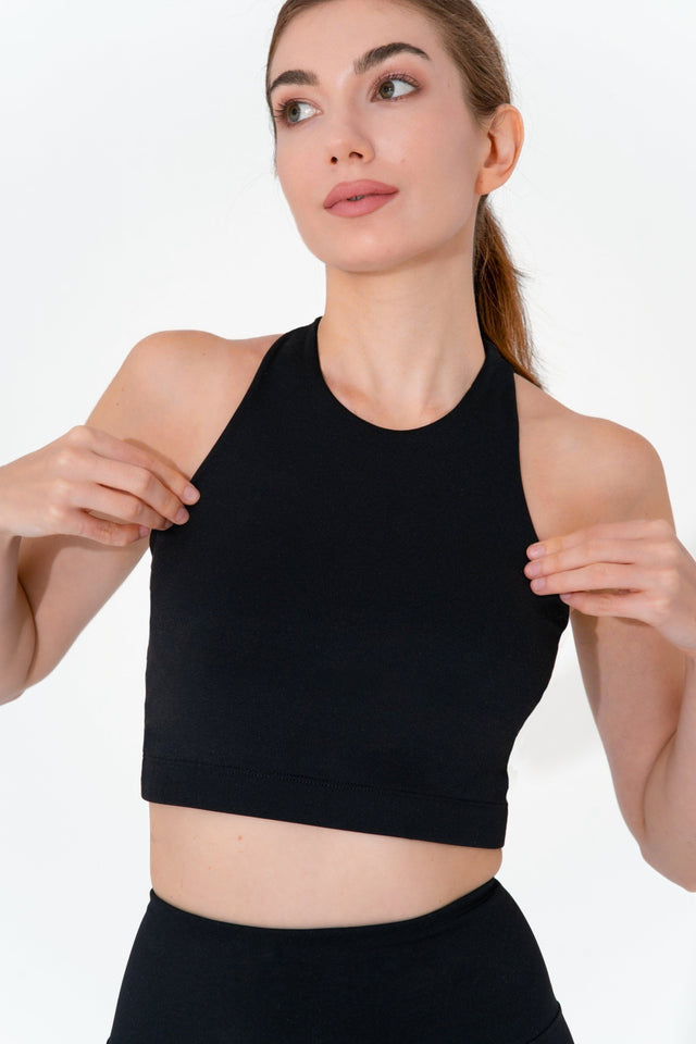 Black Sports Bra - SewSewYou