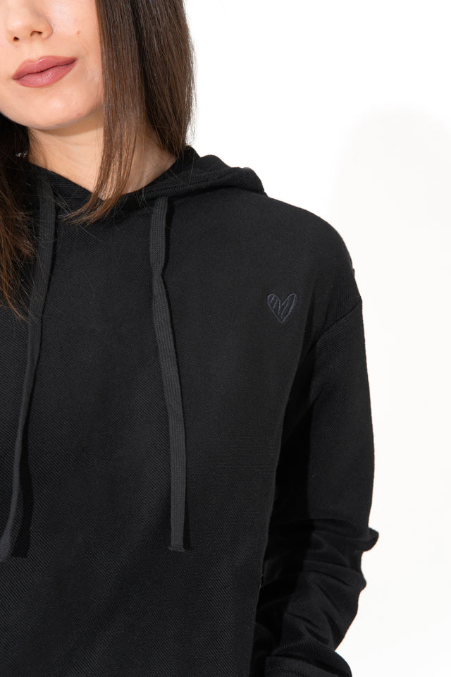 Black Sweat Hoodie - SewSewYou