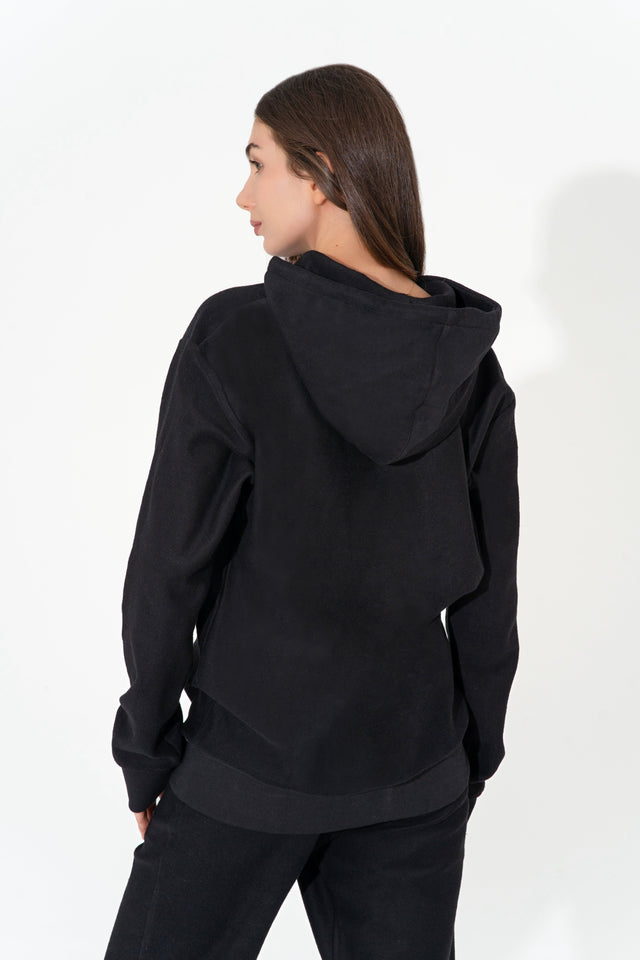 Black Sweat Hoodie - SewSewYou