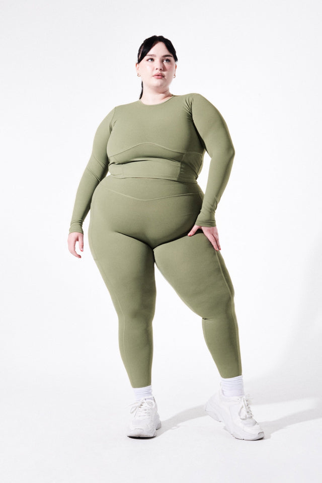 Kenna Sharp SS23 Green Leggings - SewSewYou