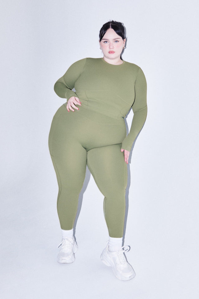 Kenna Sharp SS23 Green Leggings - SewSewYou