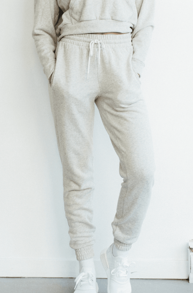 Melissa Merk Htr. Grey Jogger Pants - SewSewYou