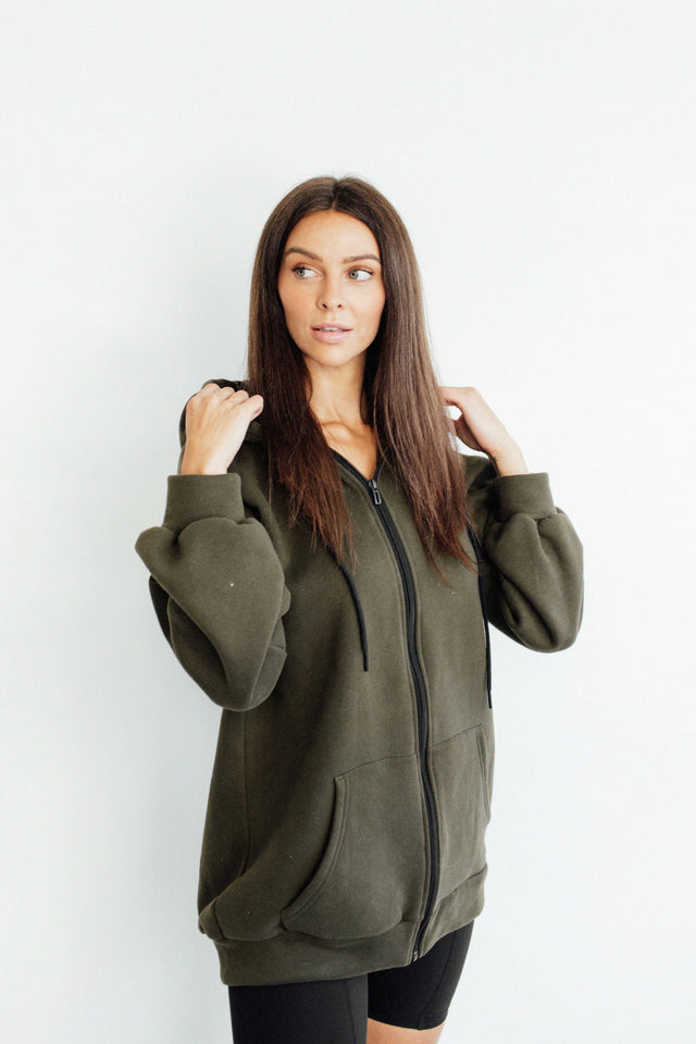 Melissa Merk Olive Oversized Hoodie - SewSewYou